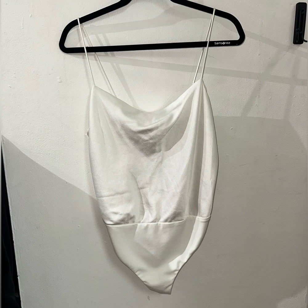 Alice + olivia silk tank top bodysuit